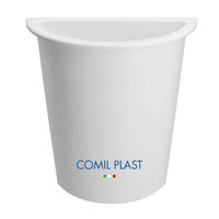 Vas Bunga Dinding Plastik Gaya Eropa Multi-Warna COMIL PLAST Kualitas Prima 14x6x17 cm Pengganti Dewasa