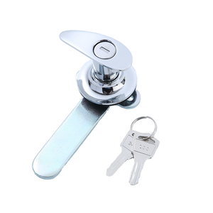 恒盛A19锌合金工业金属电气柜拉手锁带钥匙 - Product Image 2