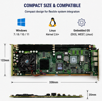 Carte mère industrielle d'occasion Advantech PCA-6180 Rev.B1 PCA-6180E PICMG Full Size SBC Socket370 avec LAN simple/double