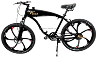 Sepeda Gas Kustom 2.4L/ 3.4L Rangka Tangki Bensin 26 inci Mesin 2 Tak Sepeda Bensin
