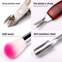 Kit d'outils de manucure à domicile pour débutants, coupe-cuticules, limes à ongles avec boîte de rangement, ensemble complet de soins des ongles
