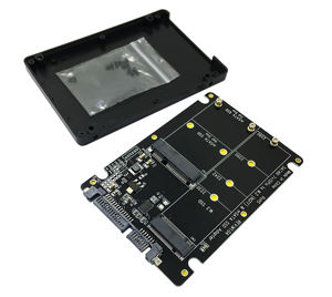 M.<span class=keywords><strong>2</strong></span> NGFF SSD a SATA3 MSATA a SATA Caja de disco duro Tarjeta adaptadora <span class=keywords><strong>2</strong></span> en 1 - Product Image 6