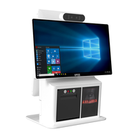 Kiosque de commande et de paiement automatique, écran tactile de 15,6 pouces, kiosque de libre-service sans argent liquide, terminal de point de vente pour restaurant