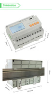 Medidor de Energía Trifásico Acrel DTSD1352-4S, Medidor de Potencia para Riel DIN, RS485 Modbus para Sistema de Monitoreo de Energía