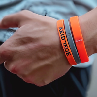 Penjepit olahraga bercahaya perguruan tinggi kustom cetak Pat Printer Led hasil personalisasi tapak Homme Rfid alasan gelang silikon Printer