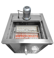 Nieuwe 2-vormige roestvrijstalen 304 ijslollymachine met luchtkoeling / ijsjesmachine / ijslollymaker CE-gecertificeerd Hoge kwaliteit 4000