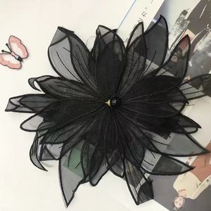 ZSY Organza tessuto Tulle fiore per la decorazione del vestito fiore di nozze per applique patch fiore in rilievo sposa - Product Image 5