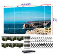 Pantalla LED para Eventos Promocionales al Aire Libre, Panel de Alquiler P3.91 de 4m X 2.5m (13 pies X 8 pies), Resistente al Agua IP67, Garantía de 3 Años