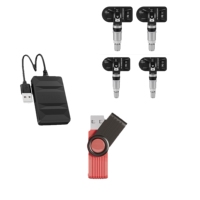 TPMS Android Bluetooth 2 en 1, Sistema de Monitoreo de Presión de Neumáticos Interno de 433MHz con USB, Pantalla en Aplicación Móvil