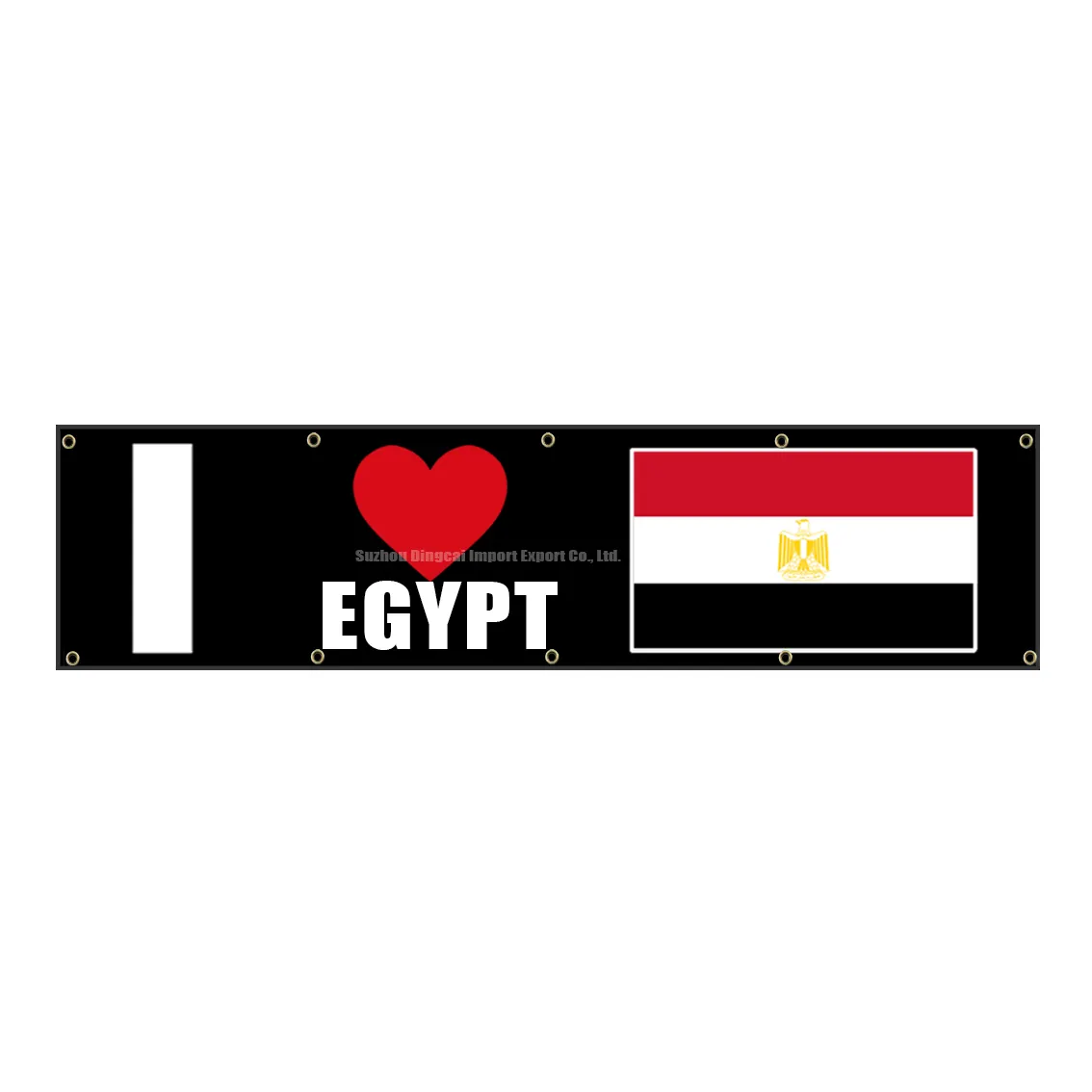 Envío rápido 2x8ft I LOVE EGYPT 100% Bandera de poliéster