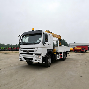 Camion benne Howo d'exportation <span class=keywords><strong>avec</strong></span> <span class=keywords><strong>grue</strong></span> de levage de 5 tonnes pour le transport de marchandises - Product Image 5
