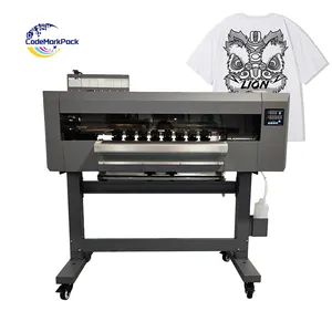 Dtf ad alta velocità pro all-in-one Dtf 5 colore I3200 doppia/4 testina stampante digitale per t-shirt trasferimento di calore 60cm