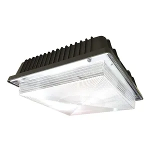 Kap lampu LED plastik anti ledakan, kanopi cahaya dangkal besar 45W 12x12