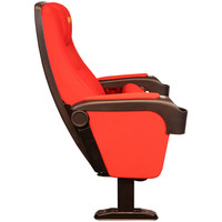 Nouveau design, fauteuil de cinéma pliable en tissu personnalisé, siège de salle de cinéma avec porte-gobelet