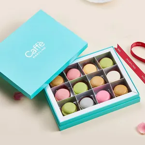 luxury eco friendly custom macaron cake packaging gift box for macarons