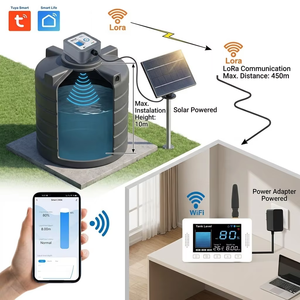 Système de surveillance de niveau de réservoir à ultrasons TLC2404LS-WL-S LoRa avec affichage WiFi, alimentation solaire, portée de 10 m, indicateur de niveau <span class=keywords><strong>d</strong></span>'<span class=keywords><strong>eau</strong></span> <span class=keywords><strong>et</strong></span> <span class=keywords><strong>d</strong></span>'huile - Product Image 1