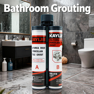 Scellant pour carrelage époxy blanc en bouteille, résistant aux taches, non poncé, composant A&B, économie de coûts, séchage rapide, remplissage des joints - Product Image 1