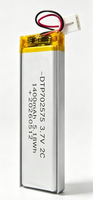 Batterie au lithium polymère 3,7 V 702575 1300 mAh/1400 mAh rechargeable avec circuit de protection, directement de l'usine, pour appareils