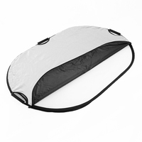 Réflecteur de lumière photo 80*120cm, diffuseur portable de studio, réflecteur ovale pliable 5-en-1, panneau réfléchissant multi-disques