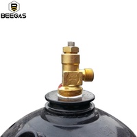 Fournisseur doré bouteille d'acétylène 60l et d'oxygène dissoluble 10.2Kg bouteille de gaz d'acétylène vide prix