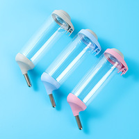 Distributeur d'eau suspendu en plastique pour lapin, hamster, cochon d'Inde, oiseaux, cage à oiseaux, 500 ml, accessoires pour petits animaux, produits et fournitures pour animaux de compagnie