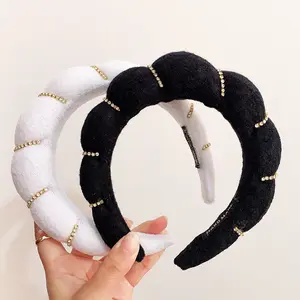 New Fashion Decoration Twist Soft Plüsch Reines Haar Zubehör Mädchen Make-up Wash Hair Hoop