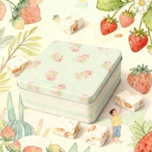 500g 550g Empty Customized Nougat <strong>Tin</strong> Canister Packaging Cookies Food Grade Tinplate Candy Storage <strong>Tin</strong> Box <strong>for</strong> Biscuit <strong>Cracker</strong> - Product Image 3