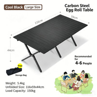 Ensemble table et chaises pliantes légères pour le camping, table pliante en alliage d'aluminium durable pour les voyages en plein air et les pique-niques