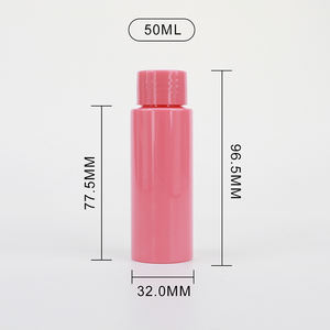 Flacon en plastique PET rose de 50 ml de qualité alimentaire pour capsules de suppléments et pilules de vitamines, personnalisable en couleur et finition - Product Image 5