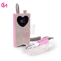 Taladro de Uñas Inalámbrico con Cristales Brillantes, de Alta Velocidad (35000 rpm), Recargable y Portátil, en Oferta