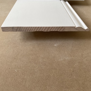 Skirting Wood Molding Shapes Interior Wall Moulding <b>White</b> Primed Finger Joint Pine FJ Baseboard Architrave - Product Image 3