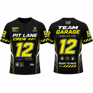 Outdoor Sports Racing Fan <b>Tshirt</b> Full Sublimation Contrast Color Number Print Mens Casual Short Sleeve Fan Racing Shirts - Product Image 4