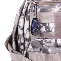 Couteau miniature créatif DIHAO avec fermeture éclair, outil de survie portable pour l'extérieur, outil d'urgence pliable en acier inoxydable, porte-clés EDC