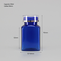 Bouteilles en plastique PET personnalisées de 120 ml en gros pour le stockage de pilules, de capsules, de comprimés et de vitamines