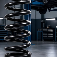 Ressort de suspension automobile noir anti-fatigue, de précision, de qualité véhicule