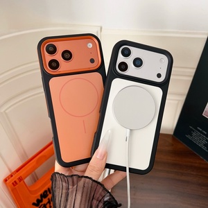 Funda Magnética Antideslizante de Doble Color de Alta Calidad para <span class=keywords><strong>iPhone</strong></span> 17 <span class=keywords><strong>Pro</strong></span> <span class=keywords><strong>Max</strong></span> 16 15 14 <span class=keywords><strong>Pro</strong></span> <span class=keywords><strong>13</strong></span>, Carcasa Trasera - Product Image 2