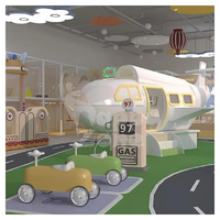 Aire de jeux intérieure personnalisée sur le thème de la ville, certifiée CE, Happy Zone, jeu de rôle, caserne de pompiers, ville routière, centre de jeux pour enfants