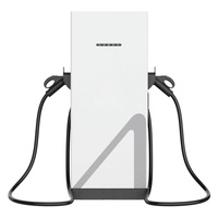 Chargeur rapide DC pour véhicules électriques professionnel à refroidissement liquide, à pistolet unique, avec câble de 5 m, puissance de sortie configurable et écran en option, indice de protection IP54