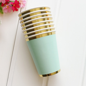 ชุดจานชามกระดาษสีเขียวอ่อนรูปสิบเหลี่ยม DAMAI สำหรับเด็กและผู้ใหญ่ ชุดภาชนะสำหรับงานเลี้ยงแบบใช้แล้วทิ้ง จานกระดาษ ถ้วยกระดาษ - Product Image 5