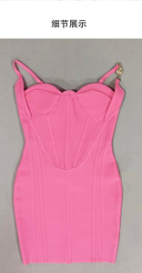 Personalizzazione aderente tubo cinturino regolabile Sexy taglie forti aderenti abiti attillati Sexy corsetto da donna - Product Image 2