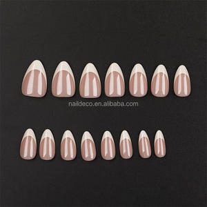 Juego de <span class=keywords><strong>Uñas</strong></span> Acrílicas Francesas NADECO, <span class=keywords><strong>Uñas</strong></span> Postizas de Almendra para Diseños de <span class=keywords><strong>Uñas</strong></span> DIY, <span class=keywords><strong>Uñas</strong></span> Artificiales de Cobertura Completa, <span class=keywords><strong>Manicura</strong></span> Rápida y Fácil - Product Image 3