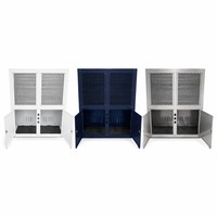 Ensemble de condenseurs de réfrigération au fréon pré-assemblé, type V, à trois ventilateurs, refroidi par air extérieur, pour chambre froide