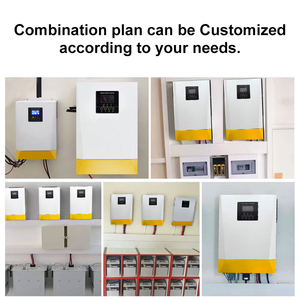 <span class=keywords><strong>Onduleur</strong></span> <span class=keywords><strong>solaire</strong></span> hybride hors réseau 48V 5.5kW 6.2kW monophasé à onde sinusoïdale pure 6.2KVA 6200W avec MPPT parallèle et WiFi - Product Image 4