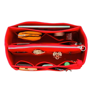Sac en feutre, sac moyen, trousse de maquillage, sac de doublure intérieure, rangement de grande capacité pour femmes, sac d'organisation de cosmétiques - Product Image 3
