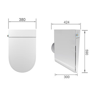 Baño de lujo <span class=keywords><strong>suspendido</strong></span> colgado en la pared Bidé <span class=keywords><strong>inodoro</strong></span> de cerámica inteligente Wc - Product Image 6