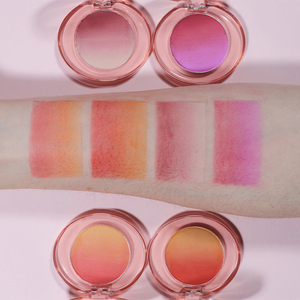 แป้งรองพื้นสีชมพูแบบ2 in 1สำหรับใช้ทาหน้าปัดแก้มไล่ระดับสีติดทนนานโลโก้ตามสั่ง - Product Image 3