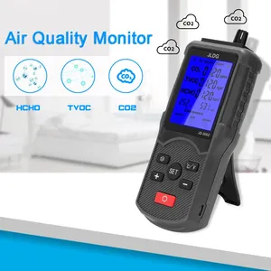 เครื่องวัดคุณภาพอากาศ HEDAO JD-3002 8-in-1 ความแม่นยำสูง วัดอุณหภูมิ ความชื้น CO2/TVOC ไม่สามารถปรับแต่งได้ - Product Image 5