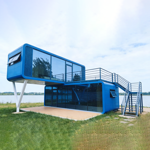 Casa Modular Prefabricada de Acero Moderna de 20/40 Pies, Cabaña Pequeña de Lujo con Terraza, Baño y Cocina para Villa, Hotel o Gimnasio - Product Image 2