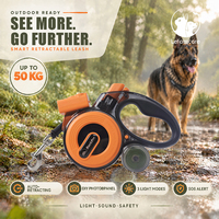 Laisse intelligente rechargeable pour grands chiens, idéale pour les promenades en jardin, commande en gros