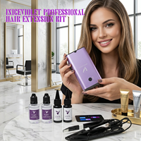 Kit d'extension capillaire rapide V Light avec outils LED UV de qualité supérieure et colle en résine sûre – Vente en gros